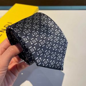 Fendi Tie In FF Motif Silk HM04 Black