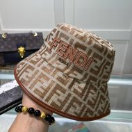 Fendi Bucket Hat In Fendi Roma FF Motif Canvas Brown