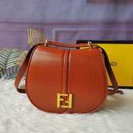 Fendi Medium C'mon Bag In Calf Leather Brown