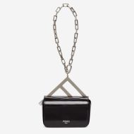 Fendi Nano F Bag In Calf Leather Black