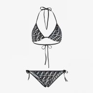 Fendi Bikini Women Joshua Vides FF Motif Lycra Black