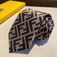 Fendi Tie In FF Motif Silk HM01 Grey