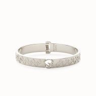 F is Fendi Ragid Bracelet In Metal Palladium