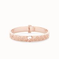 F is Fendi Ragid Bracelet In Metal Rose Gold